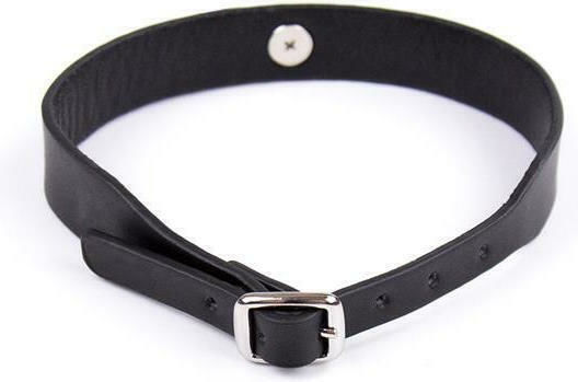 Fetish Addict Adjustable Collar with Bell 43cm Κολάρο Black