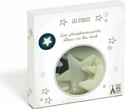 Djeco Kids Decorative Fluorescent Wall Stickers Stars 13x13cm 65 Pieces