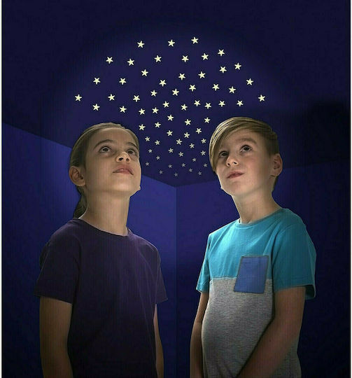 Brainstorm Παιδικό Διακοσμητικό Αυτοκόλλητο Τοίχου Φωσφοριζέ Αστεράκια Starry Night 14x18εκ.