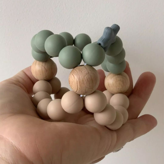 Nibbling Sage Oat Teether for Teething Relief Wooden for 3 Months+