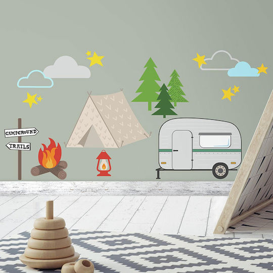 RoomMates Decor Детска стикерна за стена Стена Camping