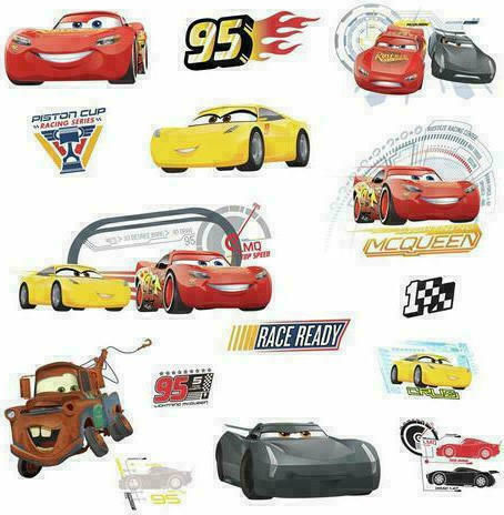 RoomMates Decor Παιδικό Διακοσμητικό Αυτοκόλλητο Τοίχου Cars 3 15τμχ