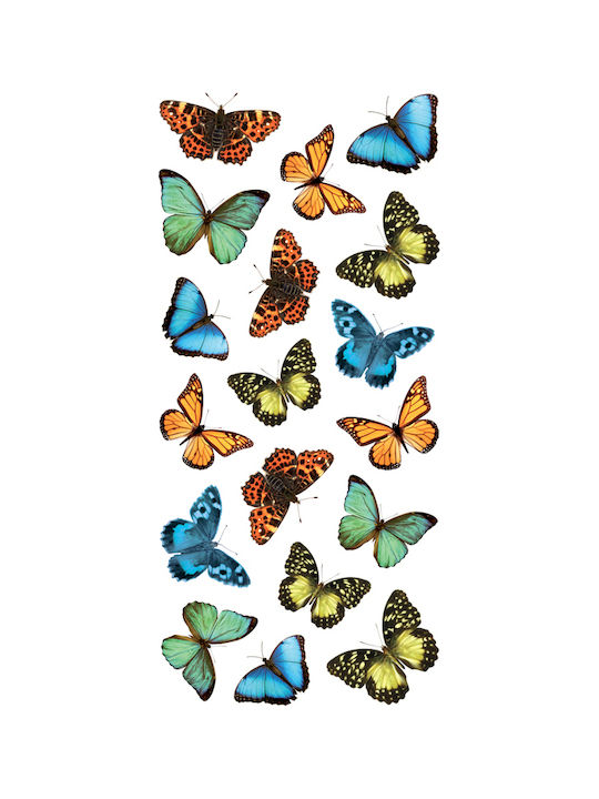 Ango Детска стикерна за стена Стена Butterflies S Пъстър 36бр
