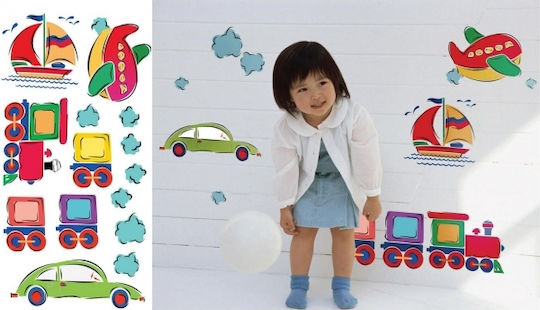 Next Kids Wall Sticker Transportation Means Transport means 60x30cm 14pcs
