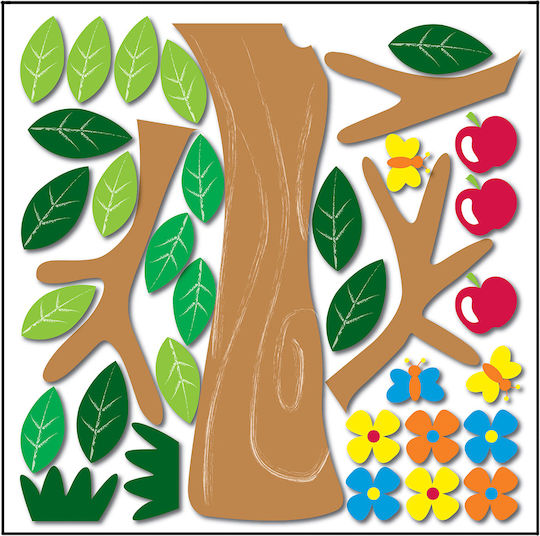Ango Kids Foam 3D Wall Sticker Apple Tree