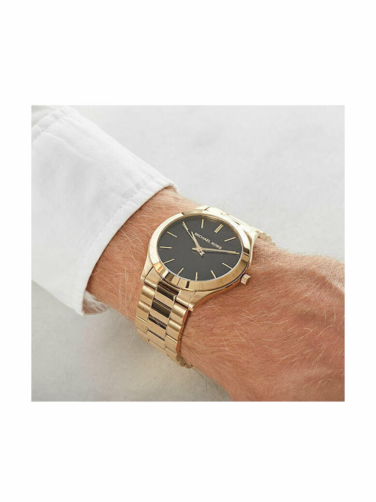 Michael Kors Runway Ρολόι Μπαταρίας με Μεταλλικό Μπρασελέ