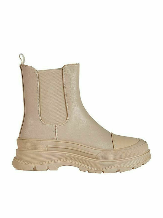 Elenross Women's Chelsea Boots Beige