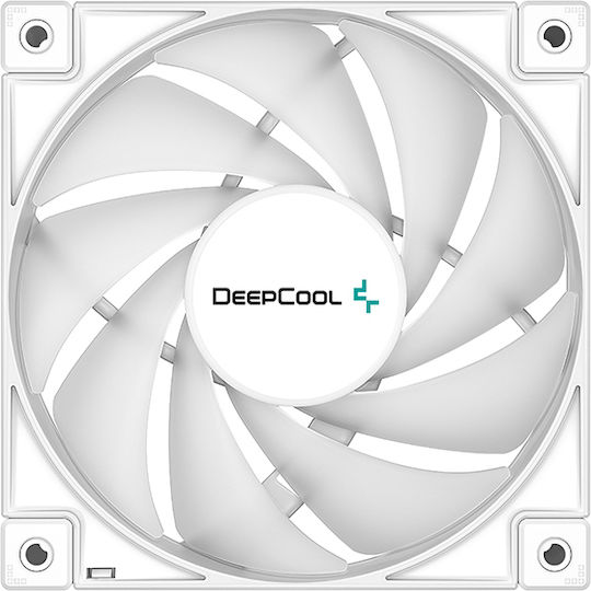 Deepcool FC 120 Case Fan (1800rpm / 61.91cfm) with RGB Lighting and 4-Pin PWM Connection 3pcs White