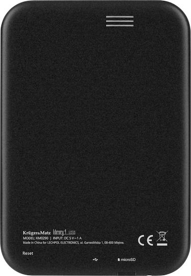 Kruger & Matz Library 4 6" (8GB) Μαύρο