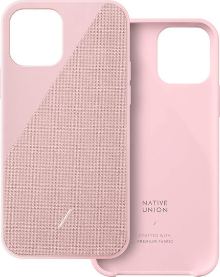 Native Union Clic Canvas Back Cover Υφασμάτινο Rose (iPhone 12 mini)