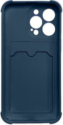 Hurtel Card Armor Silicone Back Cover Durable Blue (iPhone 13 Pro Max)