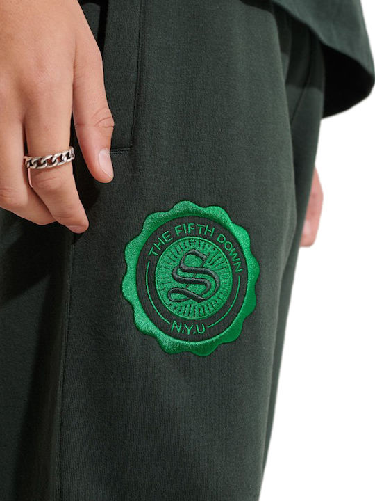 The 5th Down Παντελόνι Φόρμας με Λάστιχο Academy Dark Green