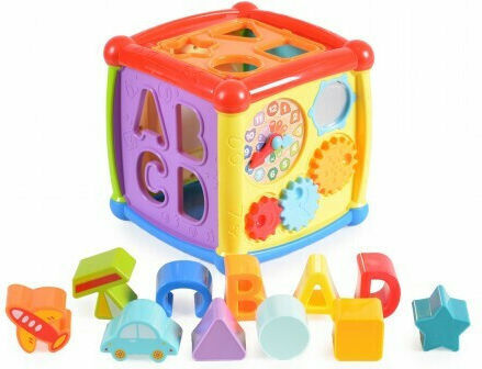 Huanger Κύβος Δραστηριοτήτων Fancy Cube με Μουσική, Φως και Ήχους για 18+ Μηνών
