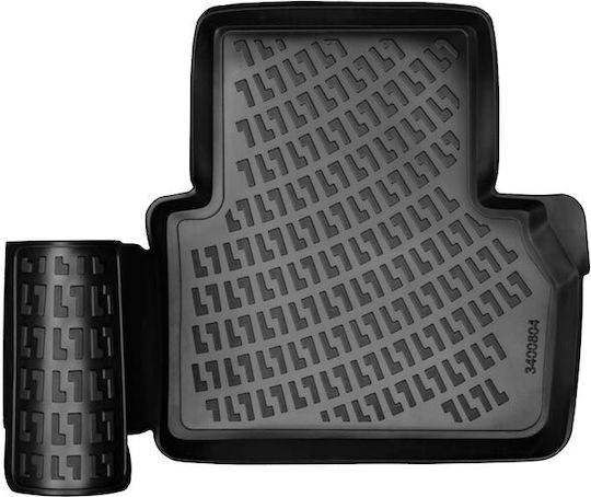 Rizline Set of Front and Rear Mats 4pcs Tray Type for Mercedes-Benz E Class 2016 Black