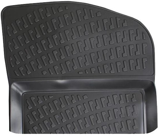 Rizline Set of Front and Rear Mats 4pcs Tray Type for Mercedes-Benz E Class Black