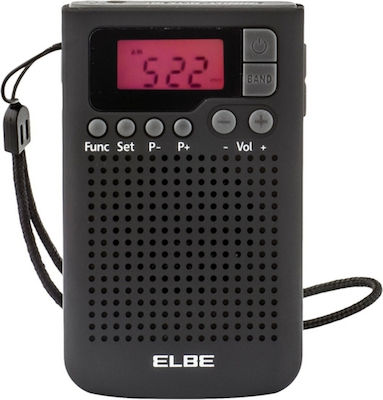 Elbe RF93 Radio portabil Cu baterie Negru