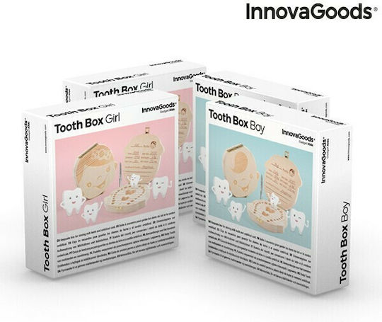 InnovaGoods Baby Tooth Box made of Wood for Boy