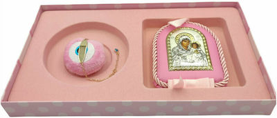 Prince Silvero Baby Gift Set made of Silver for Girl 2pcs