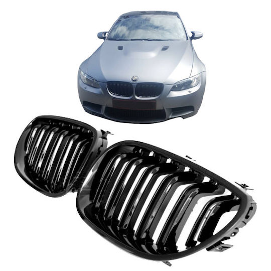 Carner Καρδιές Μάσκας για Bmw 3 E92 /E93 2006-2011 M4 Look Μαύρο Γυαλιστερό