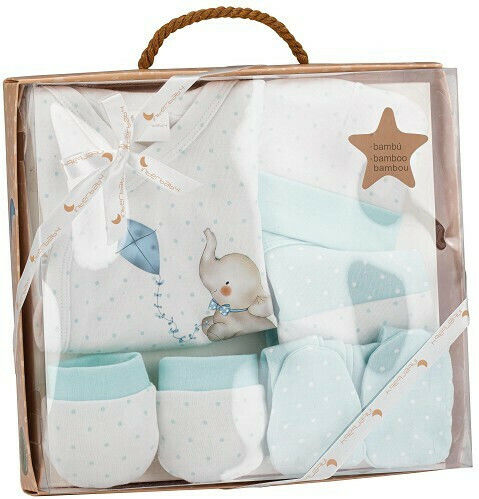 Interbaby Newborn Clothing Set Elefante for Boy for 0-6 months 5pcs