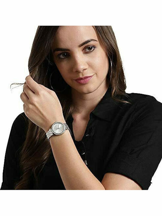 Michael Kors Pyper Ceas de Damă cu Argintiu Brățară Metalică