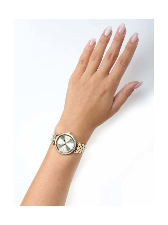 Michael Kors Mini Darci Uhr mit Gold Metallarmband