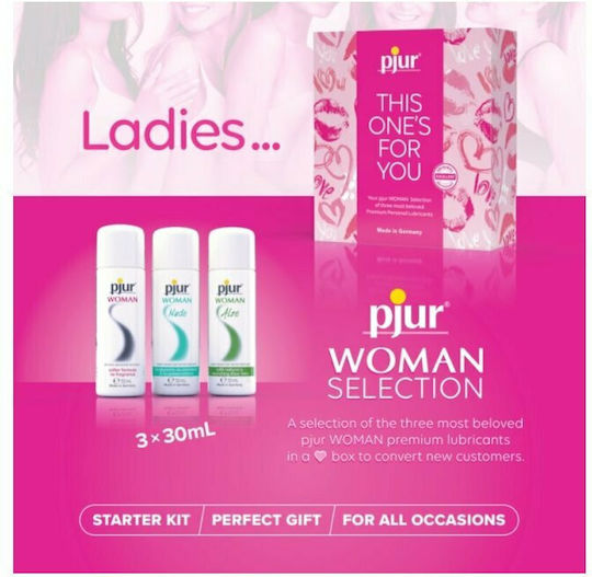 Pjur Woman This One's For You Λιπαντικό Gel Silicone Personal Lubricant 30ml, Nude Water Based Personal Lubricant 30ml & Aloe Water Basted Personal Lubricant 30ml 90ml