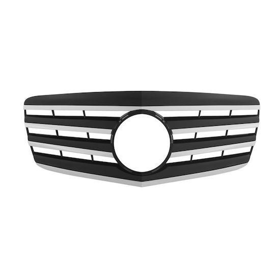 Carner Μάσκα για Mercedes-Benz E-Class W211 2006-2009 AMG Look Μαύρο/Χρώμιο