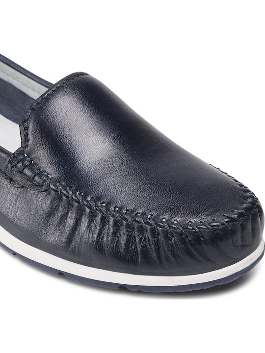 Δερμάτινα Γυναικεία Loafers Navy Antic
