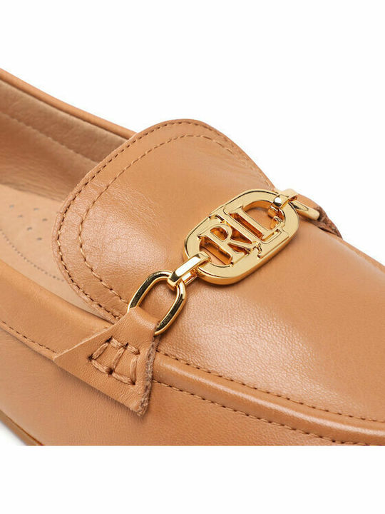 Averi Leather Women's Loafers in Brown Color