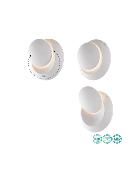 Fan Europe Twilight Modern Leuchte Wand mit Integrierter LED und Neutralweißes Licht 16cm