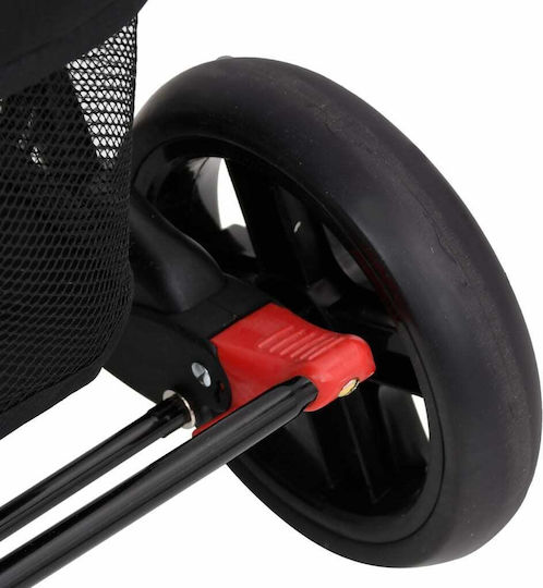 vidaXL Verstellbar Doppelter Kinderwagen Geeignet für Neugeborene Rot