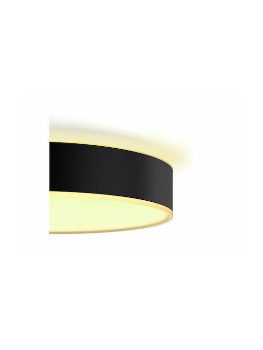 Philips Smart Πλαφονιέρα Οροφής 55.1εκ. Μαύρη με Ενσωματωμένο LED και Τηλεχειριστήριο