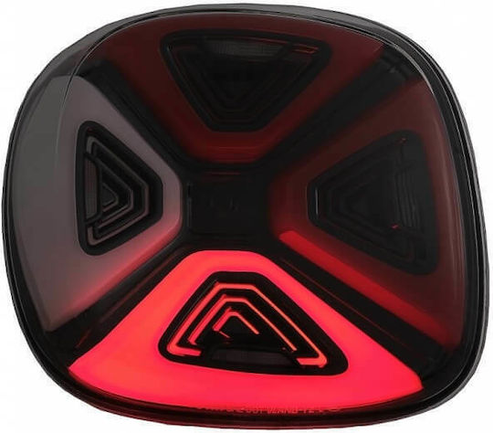 Faruri Spate LED Smart ForTwo C453 A453 / ForFour W453 2014-2019 Roșu/Transparent/Negru 14-19 2 Bucăți