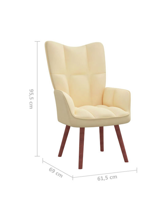 Bergère White Cream 61.5x69x95.5cm