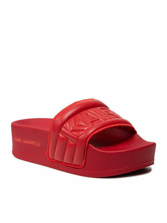 Karl Lagerfeld Slides Κόκκινα