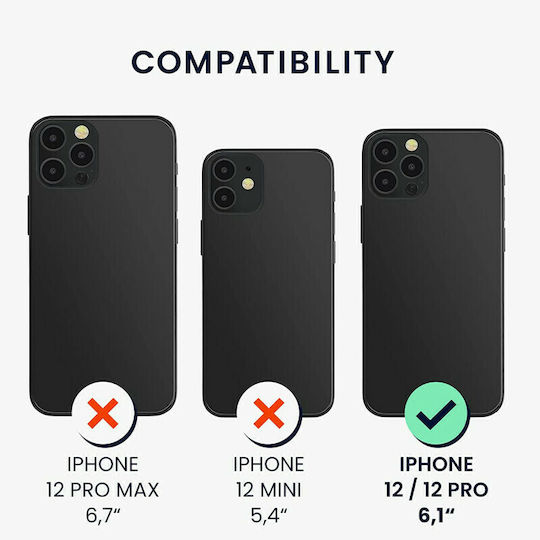KWmobile Rubber Back Cover Silicone Emerald Green (iPhone 12 / 12 Pro)