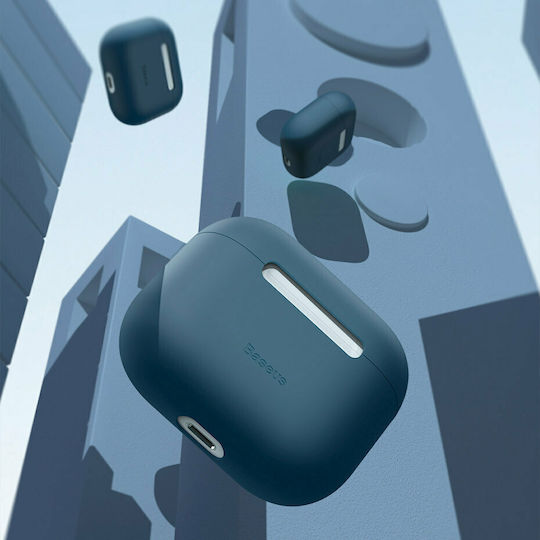 Baseus Super Thin Hülle Silikon in Blau Farbe für Apple AirPods 3