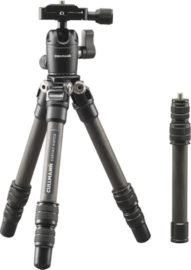 Cullmann Kamerastative Carvao 816TCS aus Carbonfaser mit Kugelförmiger Kopfart bis 27cm und Maximale Belastung 4kg