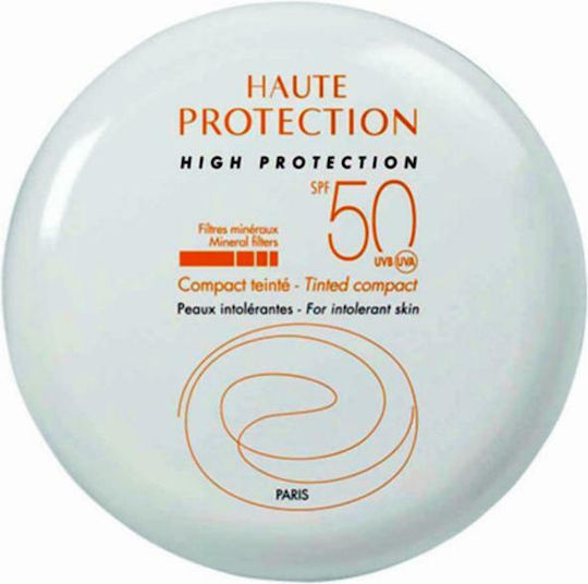 Eau Thermale Avène Haute Protection Compact Αδιάβροχη Αντηλιακή Πούδρα Προσώπου SPF50 με Χρώμα Sable 10gr
