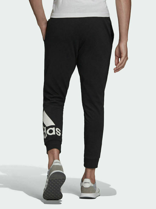 Adidas Essentials Big Logo Single Men's Sweatpants with Rubber Black