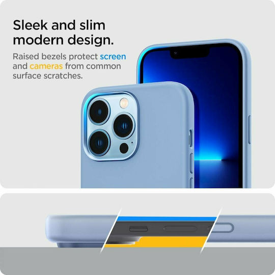 Spigen Silicone Fit Back Cover Σιλικόνης Sierra Blue (iPhone 13 Pro Max)