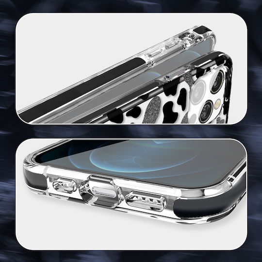 Kingxbar Wild Back Cover Σιλικόνης Cow (iPhone 13 Pro Max)