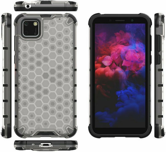 Hurtel Honeycomb Задна корица Пластмаса Прозрачен (Huawei Y5p)
