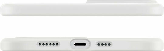 Baseus Liquid Gel Umschlag Rückseite Silikon Weiß (iPhone 13 Pro Max)