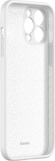 Baseus Liquid Gel Umschlag Rückseite Silikon Weiß (iPhone 13 Pro Max)