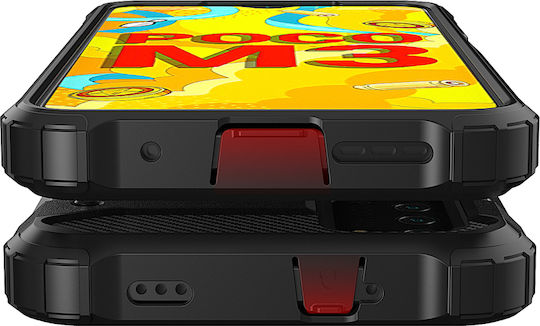 Hurtel Hybrid Armor Back Cover Plastic Argintiu (Redmi Note 10 5G / Poco M3 Pro)