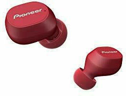 Pioneer SE-C5TW In ear Bluetooth хендсфри Слушалки с Устойчивост на Пот и Кутийка за Зареждане Червен