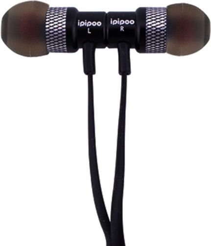 Ipipoo iL82BL In-ear Bluetooth Handsfree Ακουστικά με Αντοχή στον Ιδρώτα Μαύρα