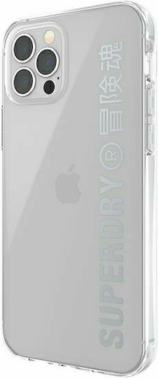 Superdry Snap Back Cover Silicone Silver for iPhone 12 / 12 Pro